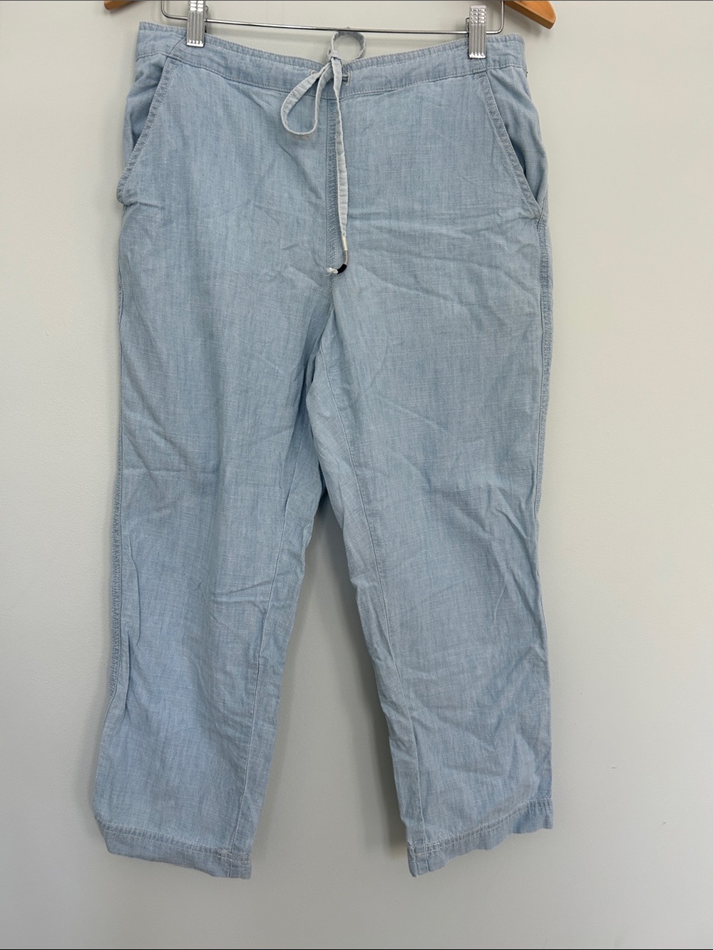 J. Crew Light Blue Relaxed Drawstring capris